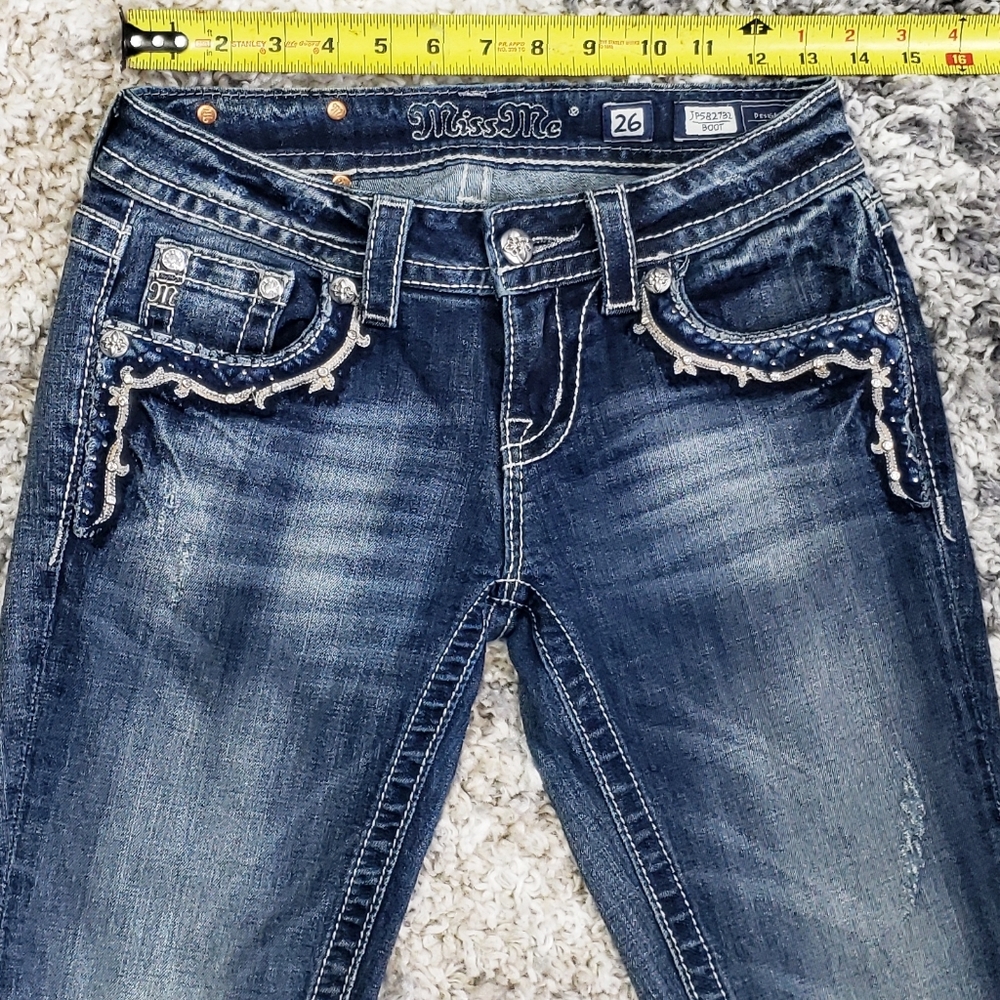**SOLD**  Miss Me Boot Cut Jean's.  Size 26. - Picture 5 of 9